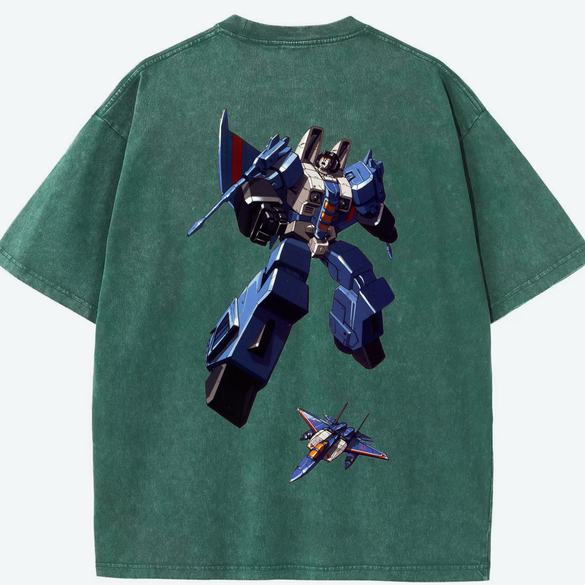 （画像用）  綿100% ヴィンテージ風 半袖Tシャツ（背面プリント）
